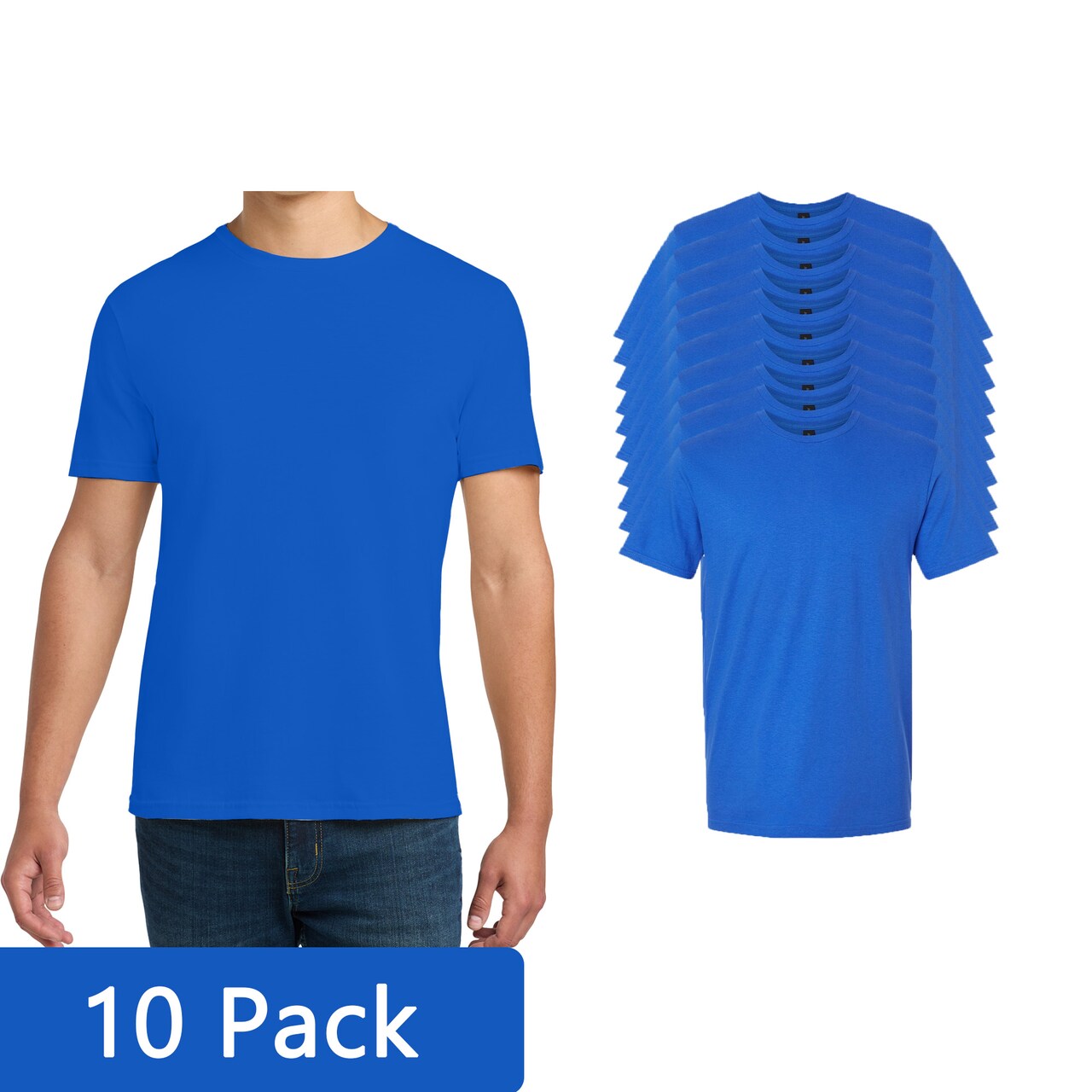 Gildan Softstyle T-Shirt, Men's Short Sleeve Blank for Custom Printing & Crafting, Royal, S–3XL